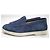 Loro Piana Summer Walk Mocassini Camoscio Blu - vista 6