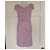 Mini Vestido Balenciaga com Decote Drapeado Estampado Animal Roxo e Branco - vista 4
