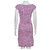 Mini Vestido Balenciaga com Decote Drapeado Estampado Animal Roxo e Branco - vista 8