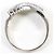Autre Marque Platinband-Ring PT850 mit Diamant - Ansicht 3