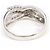 Autre Marque Platinband-Ring PT850 mit Diamant - Ansicht 4