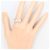 Autre Marque Platinband-Ring PT850 mit Diamant - Ansicht 7