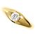 Autre Marque Anello fede in oro giallo 18K e diamanti D'oro