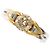 Autre Marque Anello fede in oro giallo 18K e platino con diamante brown Marrone D'oro