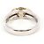 Autre Marque Anello fede in oro giallo 18K e platino con diamante brown Marrone D'oro - vista 4