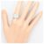 Autre Marque PT900 Platin Diamant Ehering - Ansicht 7