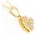 Autre Marque Collana in oro giallo 18K con diamante D'oro - vista 2