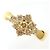 Autre Marque Anello fede in oro giallo 18K e diamanti D'oro
