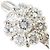 Autre Marque Platin-Diamant-Bandring - Ansicht 2