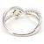 Autre Marque Platin-Bandring mit Diamant - Ansicht 4