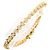 Autre Marque Bracciale con charm in oro giallo 18K e diamante D'oro