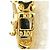 Autre Marque Bracciale con charm in oro giallo 18K e diamante D'oro - vista 4