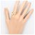 Autre Marque Ringband aus 18K Gelbgold mit Diamant Golden - Ansicht 5