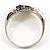Autre Marque Platinband-Ring PT850 mit Diamant - Ansicht 3
