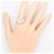 Autre Marque PT900 Platin-Bandring mit Diamant - Ansicht 7