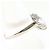 Autre Marque Platin-Bandring mit Diamant - Ansicht 3