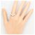 Autre Marque Platin-Bandring mit Diamant - Ansicht 7