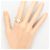 Autre Marque Goldbandring 14K mit Diamant Golden - Ansicht 6