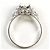 Autre Marque Platin-Bandring mit Diamant und Opal - Ansicht 2