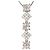 Autre Marque Collana in oro bianco 18K con diamanti rosa D'oro