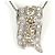 Autre Marque Collar elegante de oro blanco de 18K con diamantes marrones Castaño Dorado