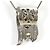 Autre Marque Collar elegante de oro blanco de 18K con diamantes marrones Castaño Dorado - vista 3