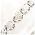 Autre Marque Bracciale con charm in oro bianco 18K e diamante D'oro - vista 2