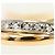 Autre Marque Ehering aus 18K Weißgold mit Diamant Golden - Ansicht 2