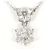 Autre Marque Platinhalskette mit Diamant