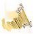 Autre Marque Goldbandring aus 18K Gold mit Diamant Golden - Ansicht 3