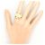 Autre Marque Goldbandring aus 18K Gold mit Diamant Golden - Ansicht 6