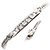 Autre Marque Bracciale con charm in oro bianco 14K con diamante D'oro