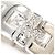 Autre Marque Ehering aus 14K Weißgold mit Diamant Golden - Ansicht 2