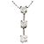 Autre Marque Collana in oro bianco 18K con diamante D'oro