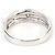 Autre Marque Platin-Bandring mit Diamant - Ansicht 4