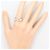 Autre Marque Platin-Bandring mit Diamant - Ansicht 7