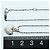 Autre Marque Platinhalskette mit Diamant - Ansicht 5