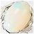Autre Marque PT900 Platinbandring mit Opal - Ansicht 2