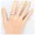 Autre Marque PT900 Platin-Bandring mit Diamant - Ansicht 7