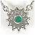 Autre Marque Collana in platino con diamante e smeraldo - vista 3
