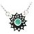 Autre Marque Collana in platino con diamante e smeraldo - vista 4