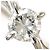 Autre Marque Platin-Bandring mit Diamant - Ansicht 2