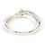 Autre Marque Platin-Bandring mit Diamant - Ansicht 4