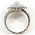 Autre Marque Platinband-Ring PT850 mit Diamant - Ansicht 3