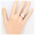 Autre Marque Platinband-Ring PT850 mit Diamant - Ansicht 7