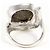 Autre Marque Platinbandring mit Diamant und Opal - Ansicht 4