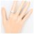 Autre Marque Platin-Bandring mit Diamant - Ansicht 7