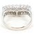 Autre Marque Platin-Bandring mit Diamant - Ansicht 4