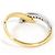 Autre Marque Anello fede in platino PT950 e oro giallo 18K con diamanti D'oro - vista 3