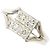 Autre Marque Platin-Bandring mit Diamant